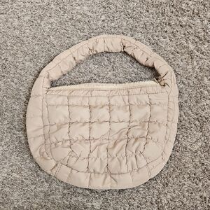 Quilted Beige Women's Purse